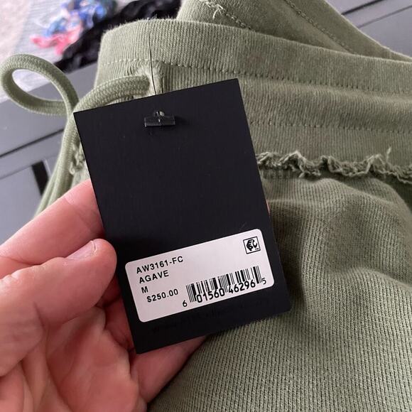ATM Paneled Cotton Track Pants in Green. - Picture 8 of 8